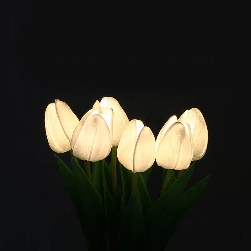 Tulip Night Light – Elegant Floral Accent Lamp for Home Décor & Holiday Gifts - Cupid's Treasures