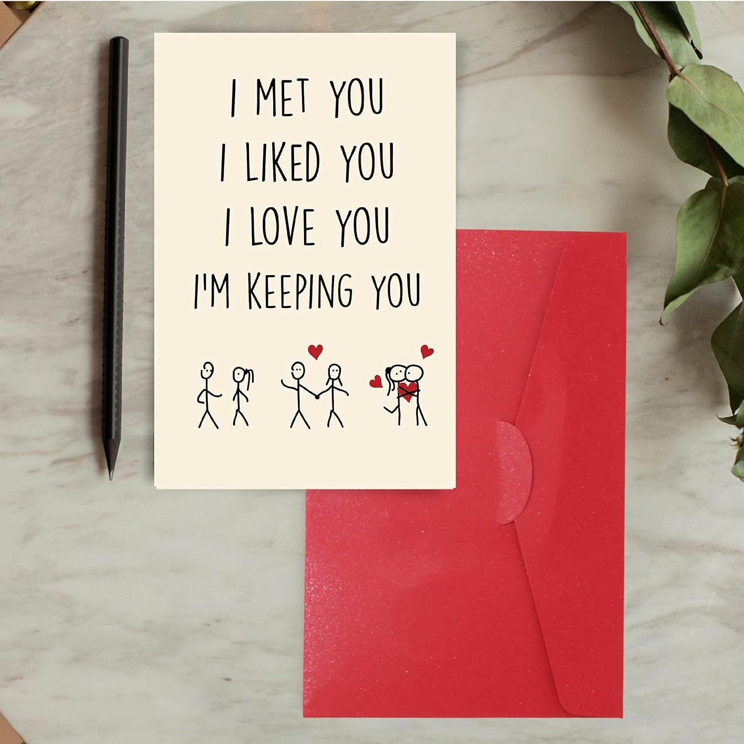 Cupid’s Treasures Funny Valentine’s Day Card for Him and Her - I Met You...