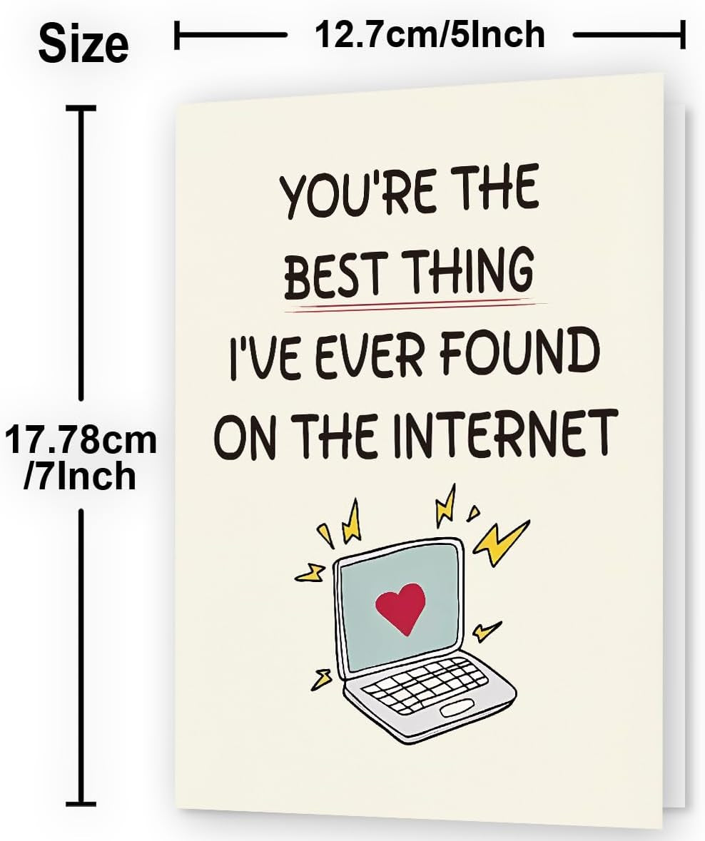 Cupid’s Treasures Funny Valentine’s Day Card for Him and Her - Best thing on the Internet 