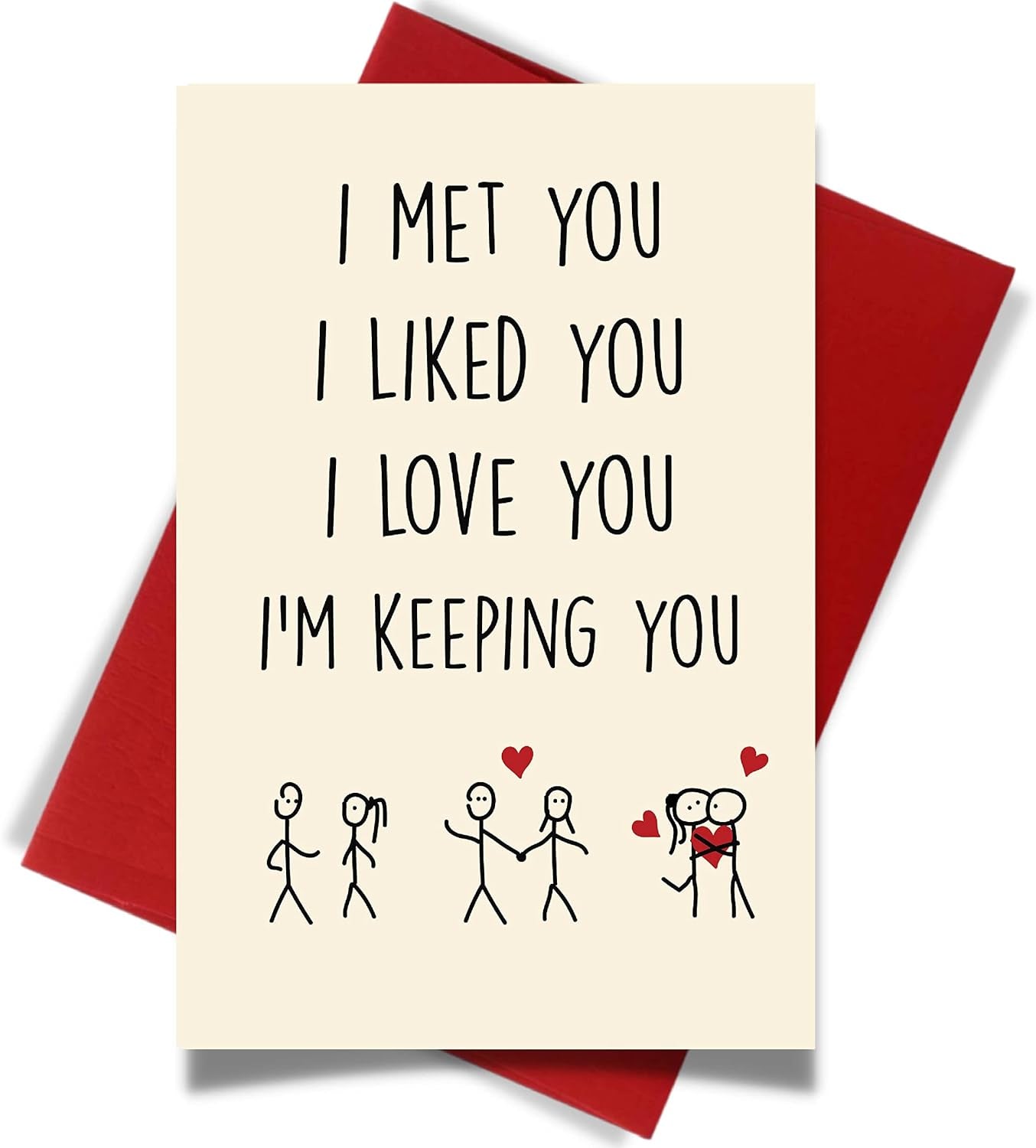 Cupid’s Treasures Funny Valentine’s Day Card for Him and Her - I Met You...