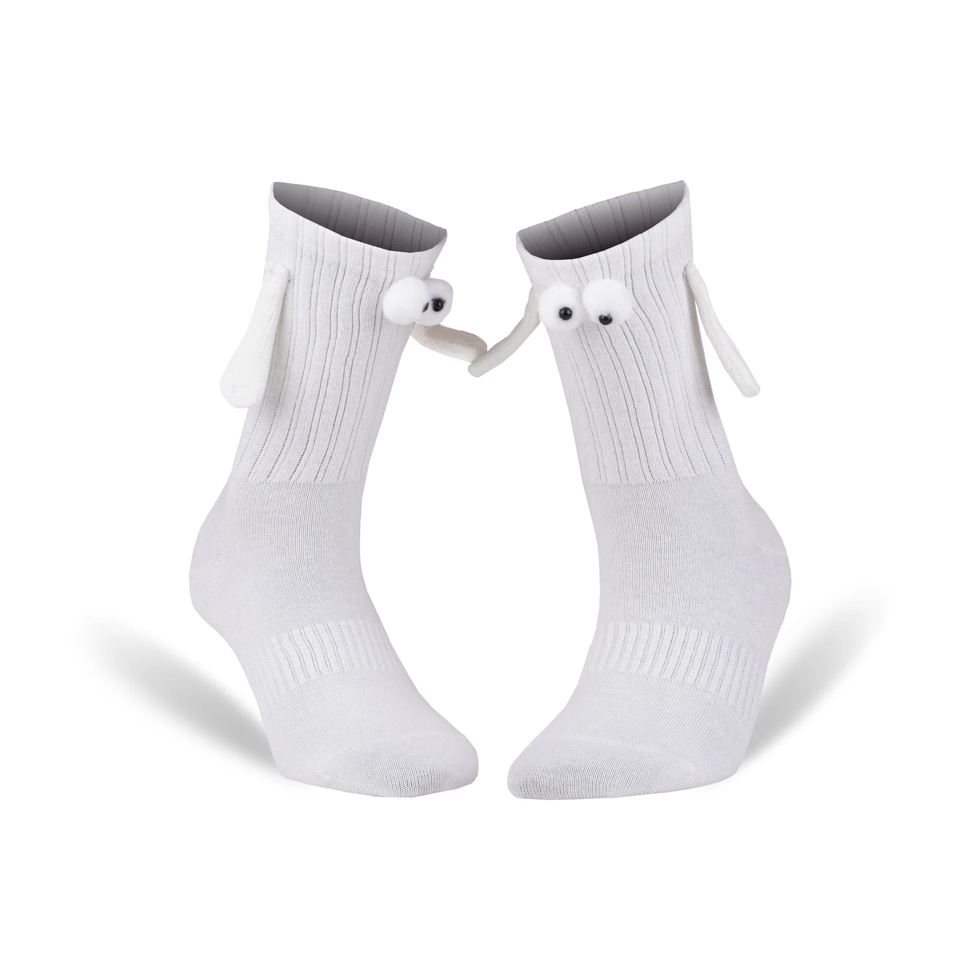 Magnetic Holding Hands Couple Socks – 2 Pairs, Fun Valentine’s Day Gift for Couples - Cupid's Treasures