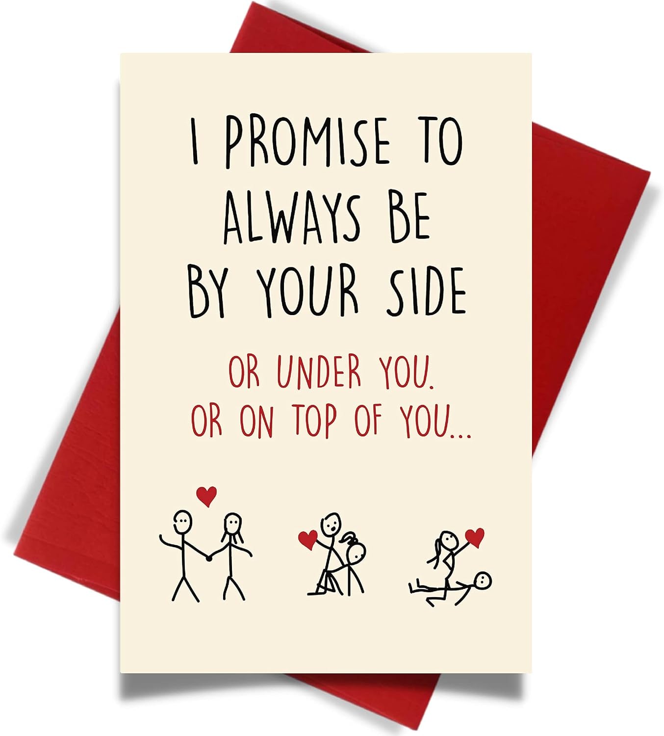 Cupid’s Treasures Funny Valentine’s Day Card for Him and Her - I Promise...