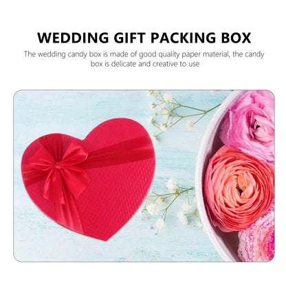 Heart-Shaped Gift Box with Cover & Ribbon - Cupid's Treasures