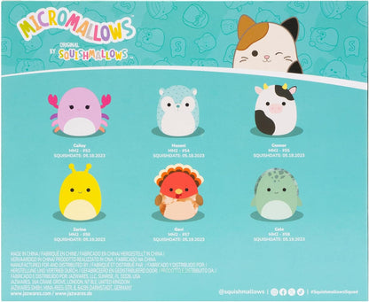 Micromallows 6-Pack – Cute Mini Plush Collection Featuring Cailey Crab, Connor Cow, and More - Cupid's Treasures