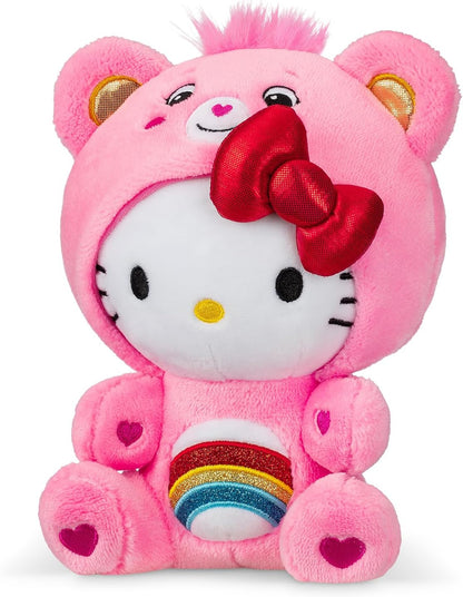 Hello Kitty Dressed as Cheer Bear Fun-Size Plush - Soft, Huggable Bestie! - Cupid's Treasures