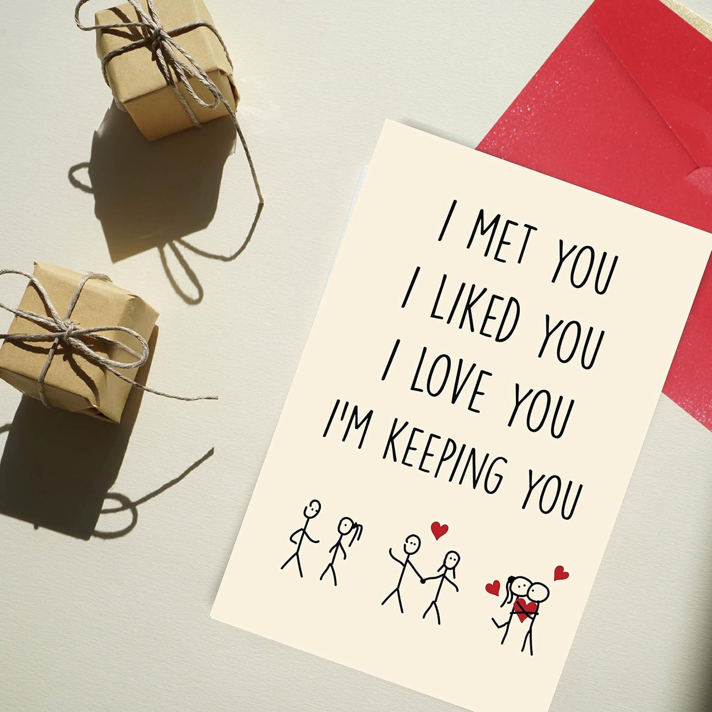 Cupid’s Treasures Funny Valentine’s Day Card for Him and Her - I Met You...