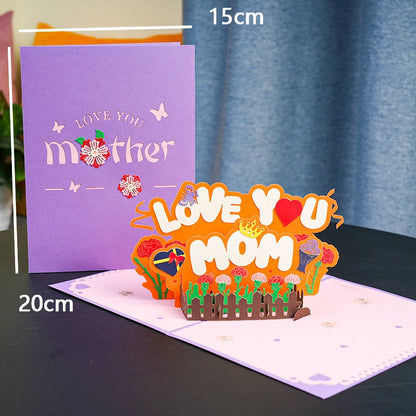 3D Pop-Up Flower Greeting Card – Perfect for Any Occasion- Valentine's Day- Mother's Day - Cupid's Treasures