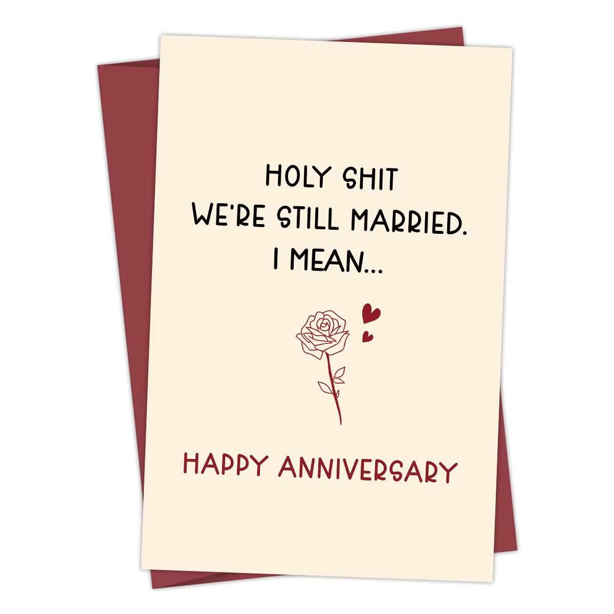 Funny Anniversary Card – 'I Promise to Always Be by Your Side' for Valentine’s Day, Birthdays, and Special Occasions - Cupid's Treasures