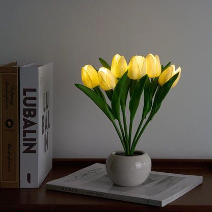 Tulip Night Light – Elegant Floral Accent Lamp for Home Décor & Holiday Gifts - Cupid's Treasures