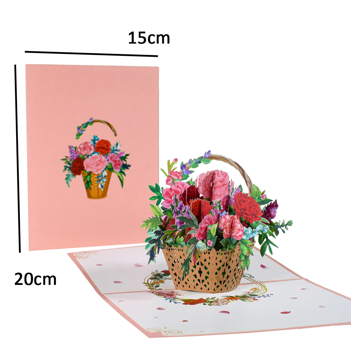 3D Pop-Up Flower Greeting Card – Perfect for Any Occasion- Valentine's Day- Mother's Day - Cupid's Treasures