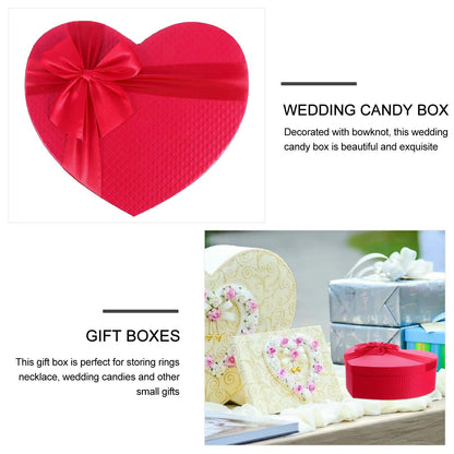 Heart-Shaped Gift Box with Cover & Ribbon - Cupid's Treasures