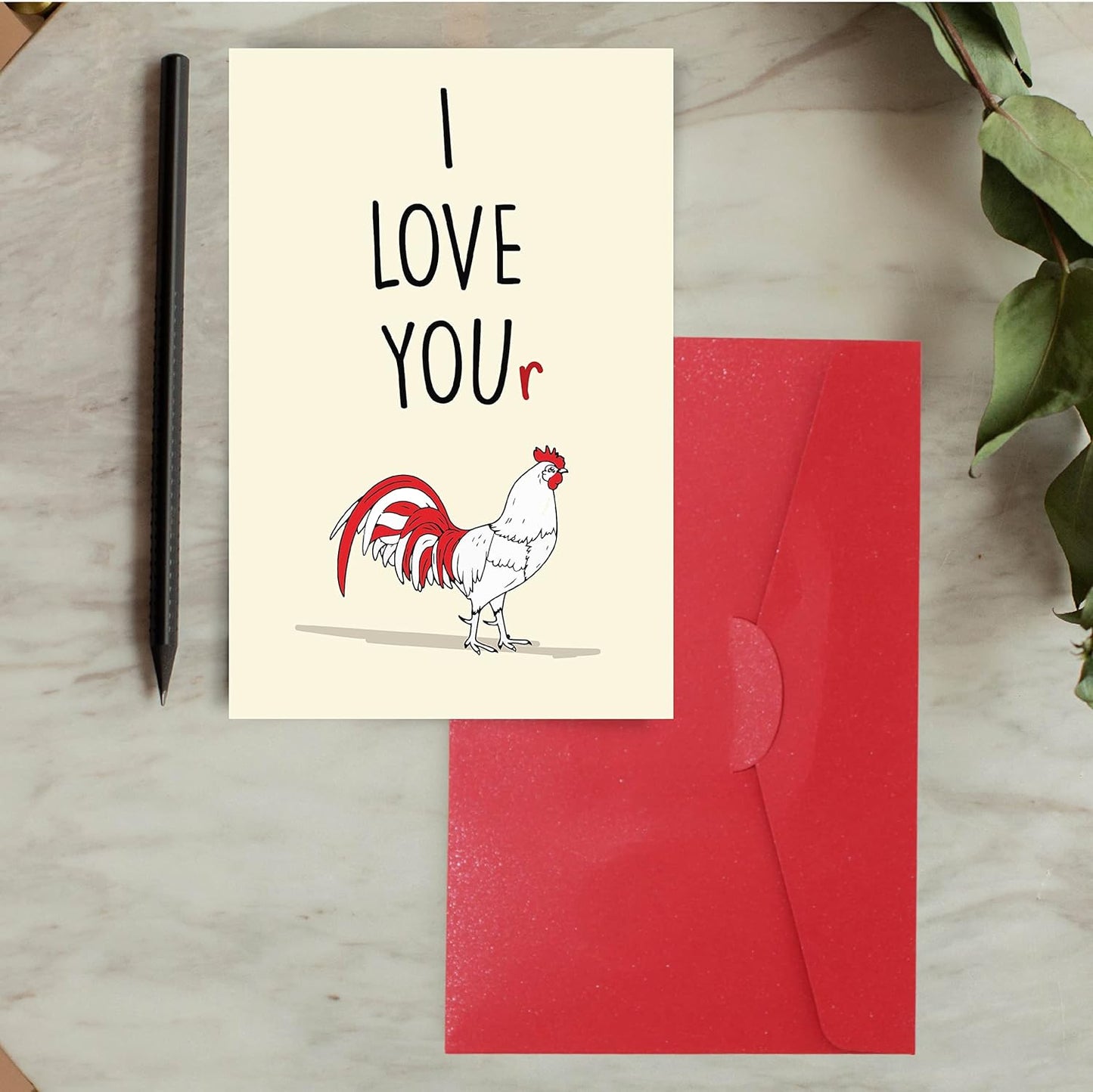 Cupid’s Treasures Funny Valentine’s Day Card for Him – Hilarious Greeting Card with Red Envelope