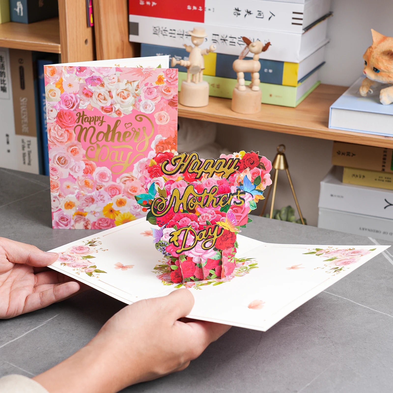 3D Pop-Up Flower Greeting Card – Perfect for Any Occasion- Valentine's Day- Mother's Day - Cupid's Treasures