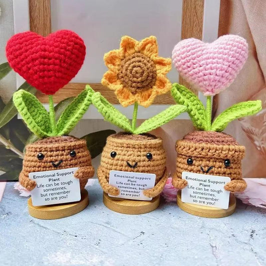 Crochet Buddies – Heart & Sunflower Designs - Cupid's Treasures