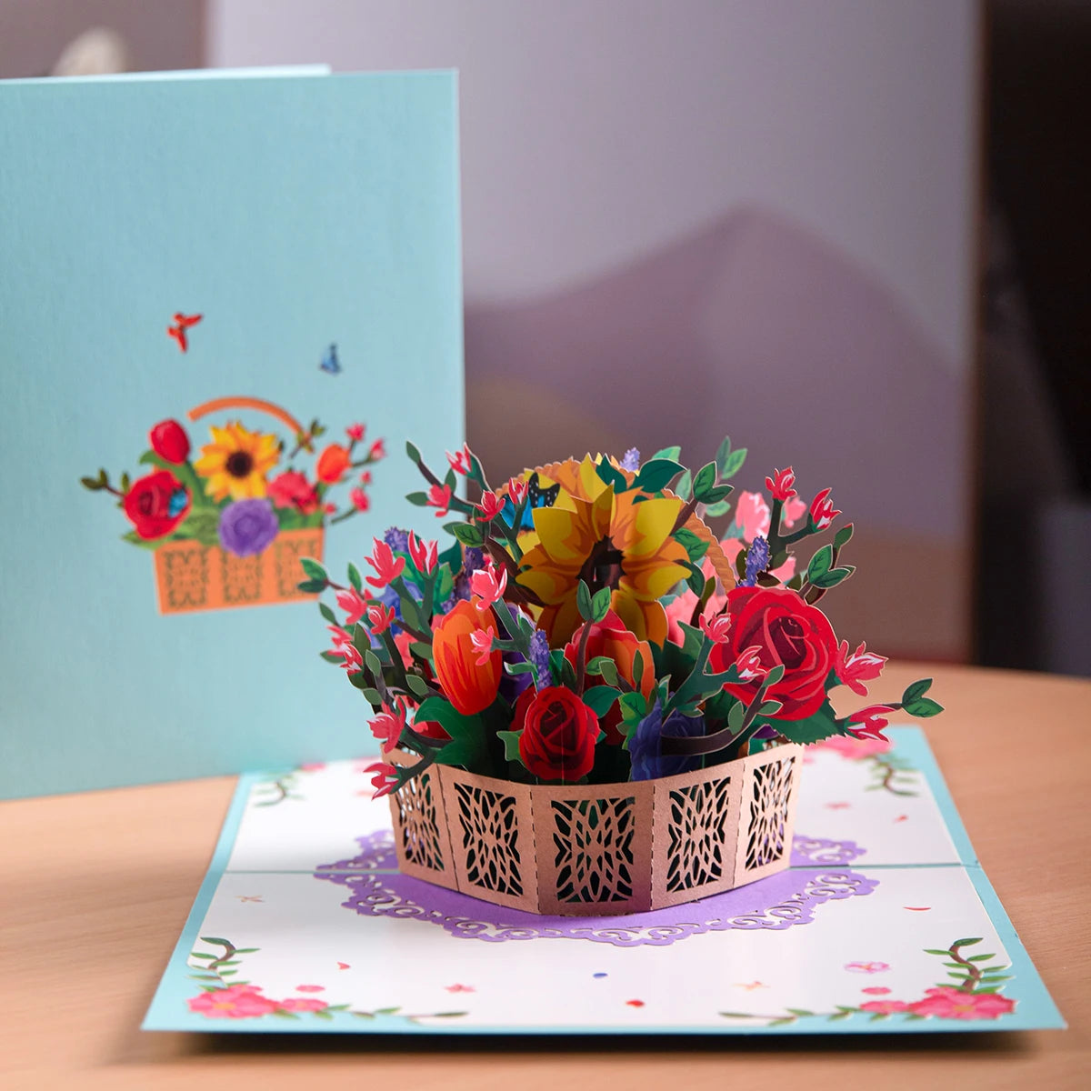 3D Pop-Up Flower Greeting Card – Perfect for Any Occasion- Valentine's Day- Mother's Day - Cupid's Treasures